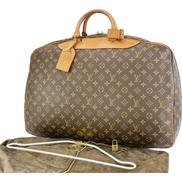 620474AB Louis Vuitton Travel Bag Alize Suitcase Brown Monogram - Picture 1 of 13